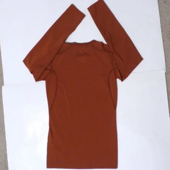 NIKI PRO Compression DRI-FIT Boy's Long Sleeve Size L (14/16) Copper Colored - Picture 3 of 7